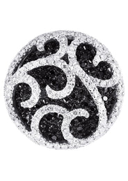 14K Ladies Black Diamond Cocktail Ring | 3.46 Carats | 12.33 Grams