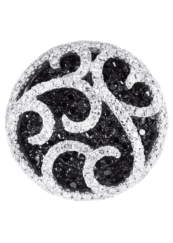 14K Ladies Black Diamond Cocktail Ring | 3.46 Carats | 12.33 Grams