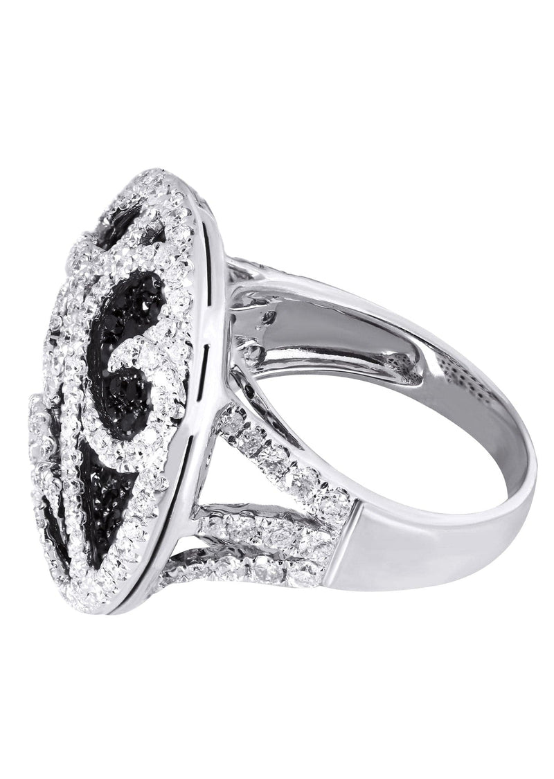 14K Ladies Black Diamond Cocktail Ring | 3.46 Carats | 12.33 Grams