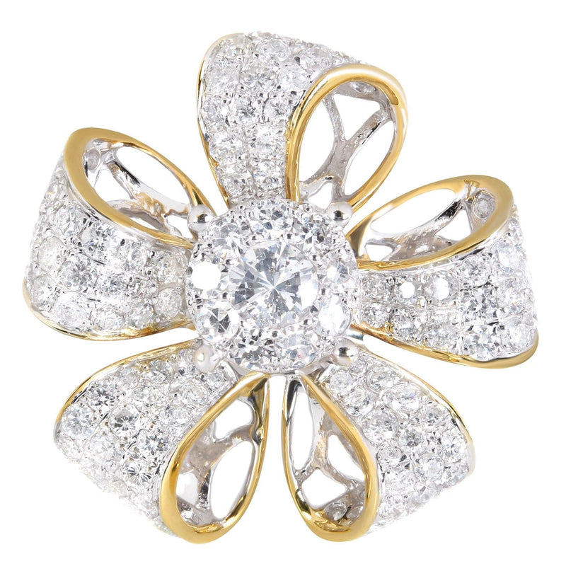 14K Ladies Diamond Cocktail Ring | 1.80 Carats | 7.09 Grams