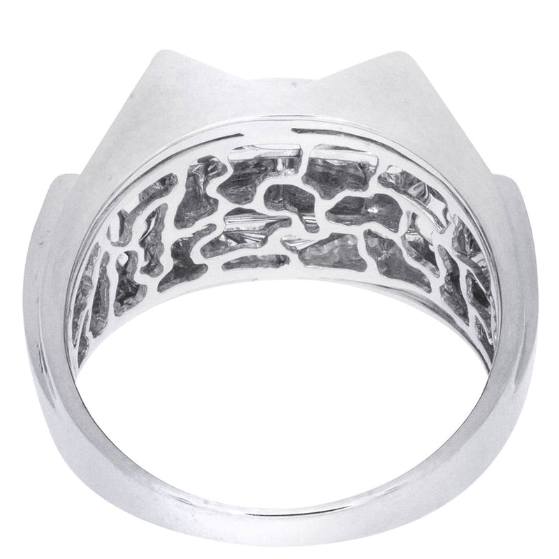 White Gold Mens Diamond Ring| 0.86 Carats| 11.02 Grams