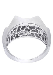 White Gold Mens Diamond Ring| 0.86 Carats| 11.02 Grams