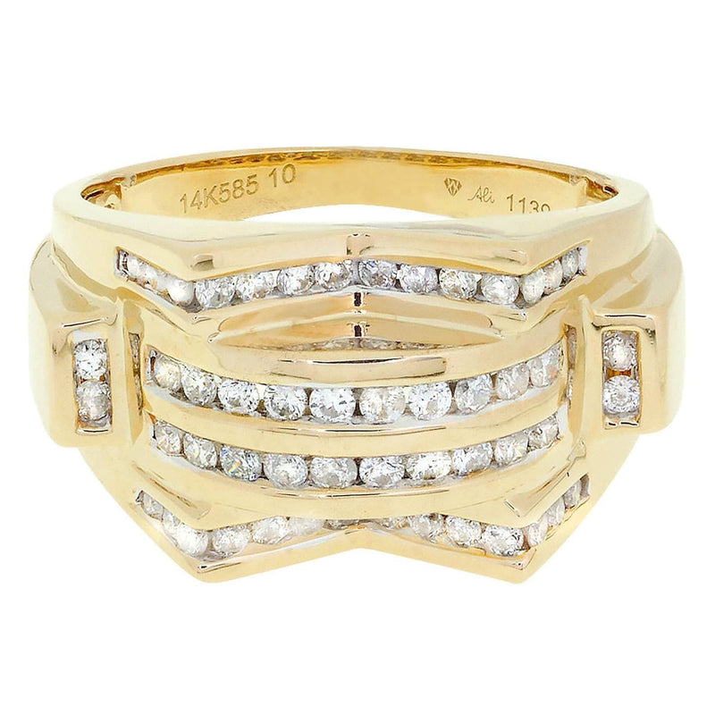 Mens Diamond Ring / Pinky Diamond Ring| 0.86 Carats