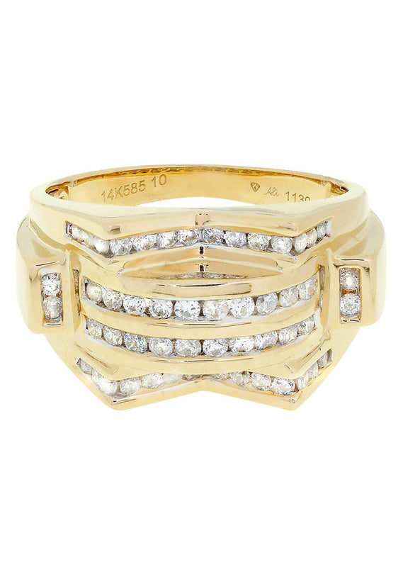 Mens Diamond Ring / Pinky Diamond Ring| 0.86 Carats