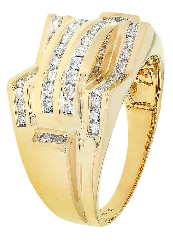 Mens Diamond Ring / Pinky Diamond Ring| 0.86 Carats