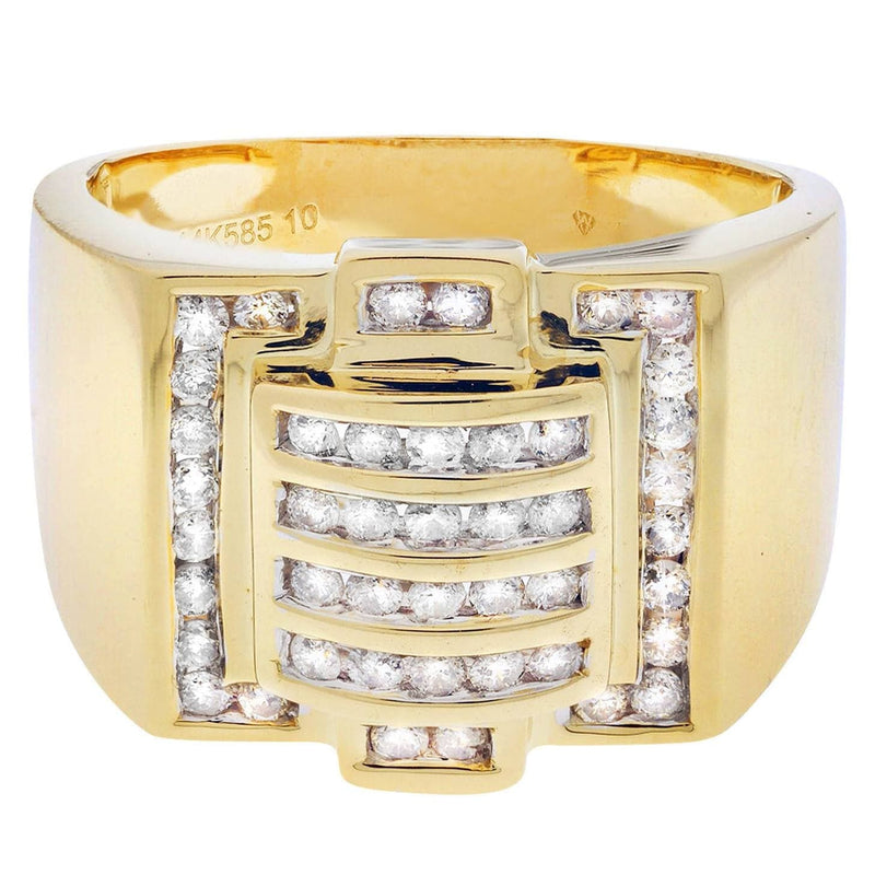 Mens Diamond Ring / Pinky Diamond Ring| 0.77 Carats