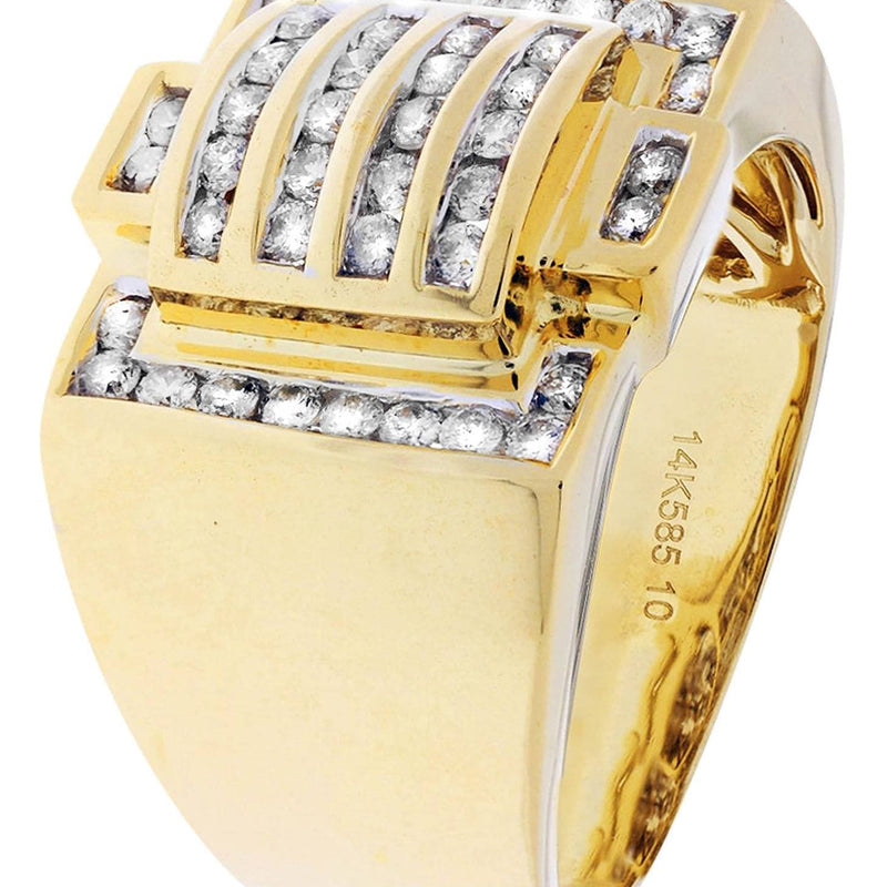 Mens Diamond Ring / Pinky Diamond Ring| 0.77 Carats