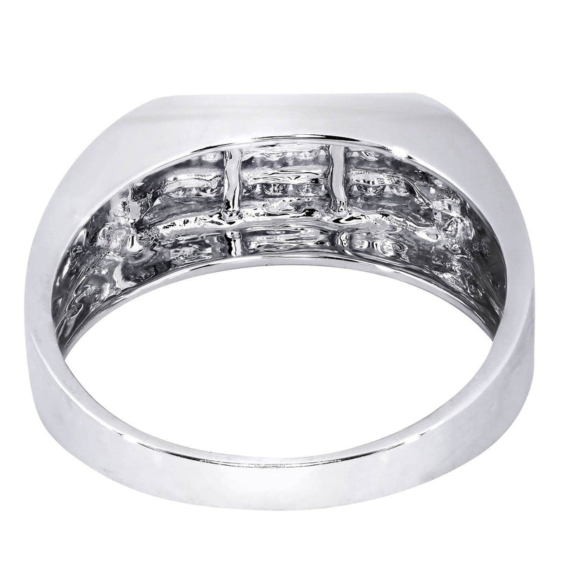 White Gold Mens Diamond Ring| 0.42 Carats| 6.26 Grams