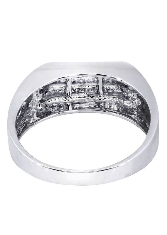 White Gold Mens Diamond Ring| 0.42 Carats| 6.26 Grams