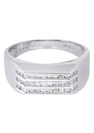 White Gold Mens Diamond Ring| 0.42 Carats| 6.26 Grams