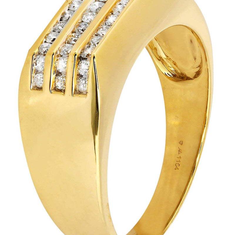 Mens Diamond Ring / Pinky Diamond Ring| 0.44 Carats
