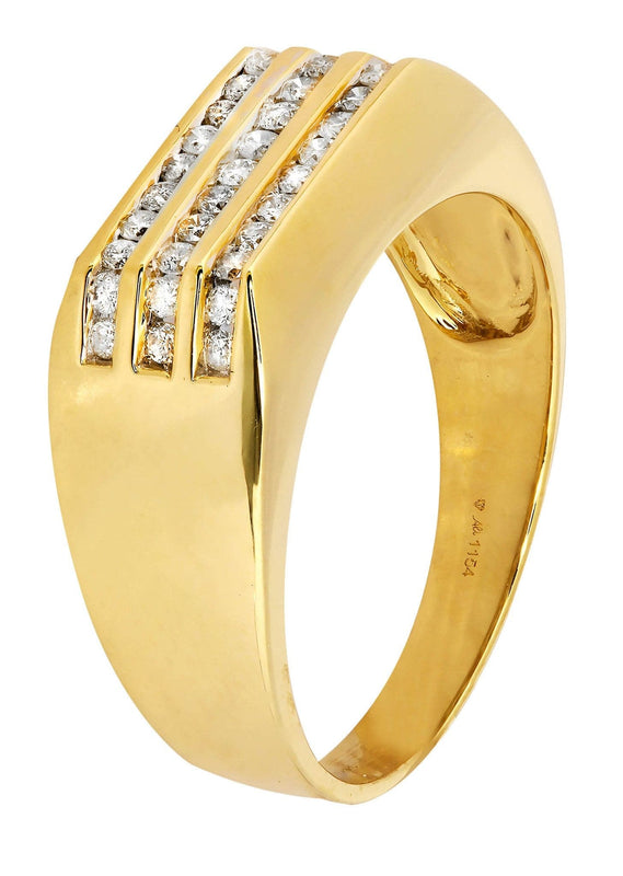Mens Diamond Ring / Pinky Diamond Ring| 0.44 Carats