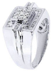White Gold Mens Diamond Ring| 0.64 Carats| 11.01 Grams