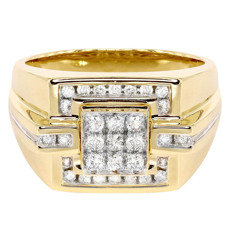 Mens Diamond Ring / Pinky Diamond Ring| 0.64 Carats