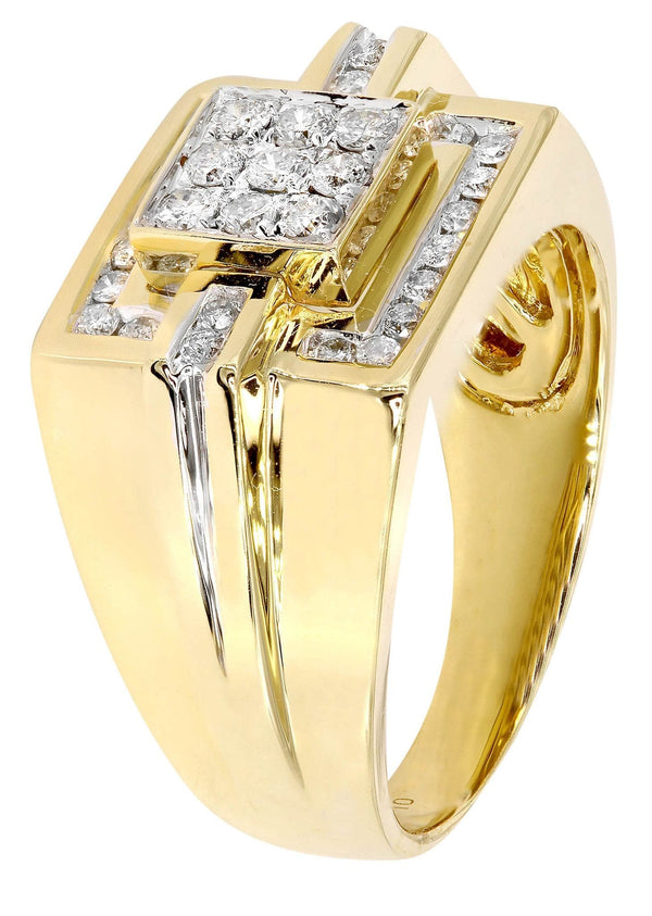 Mens Diamond Ring / Pinky Diamond Ring| 0.64 Carats