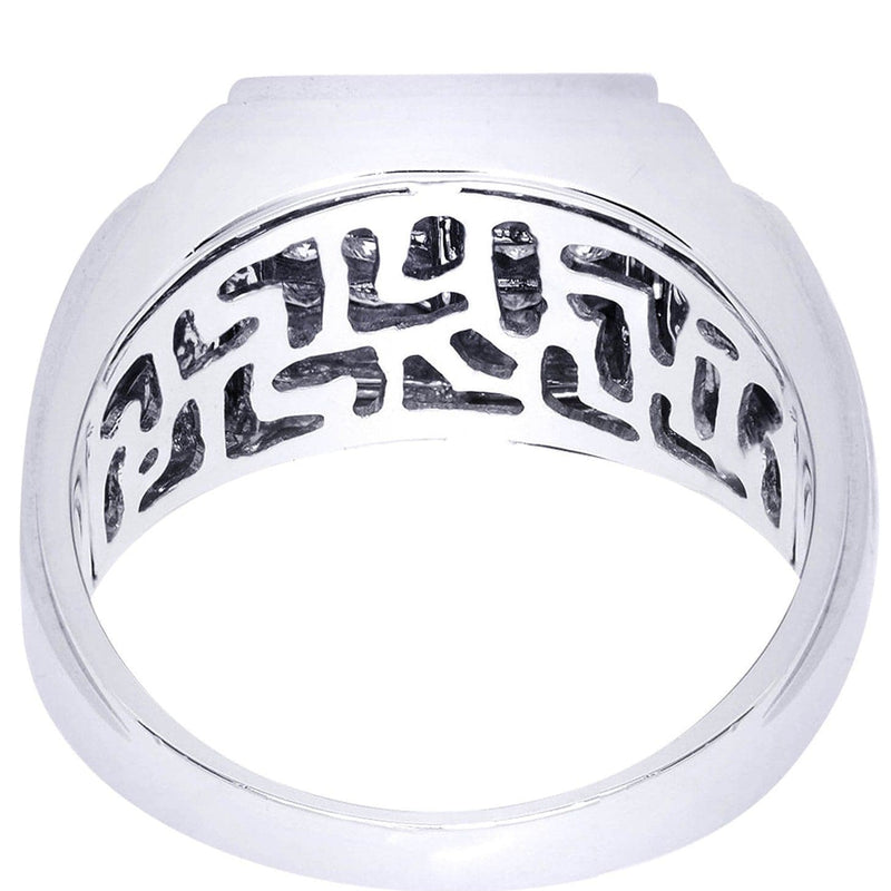 White Gold Mens Diamond Ring| 1.35 Carats| 11.89 Grams