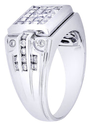 White Gold Mens Diamond Ring| 1.35 Carats| 11.89 Grams