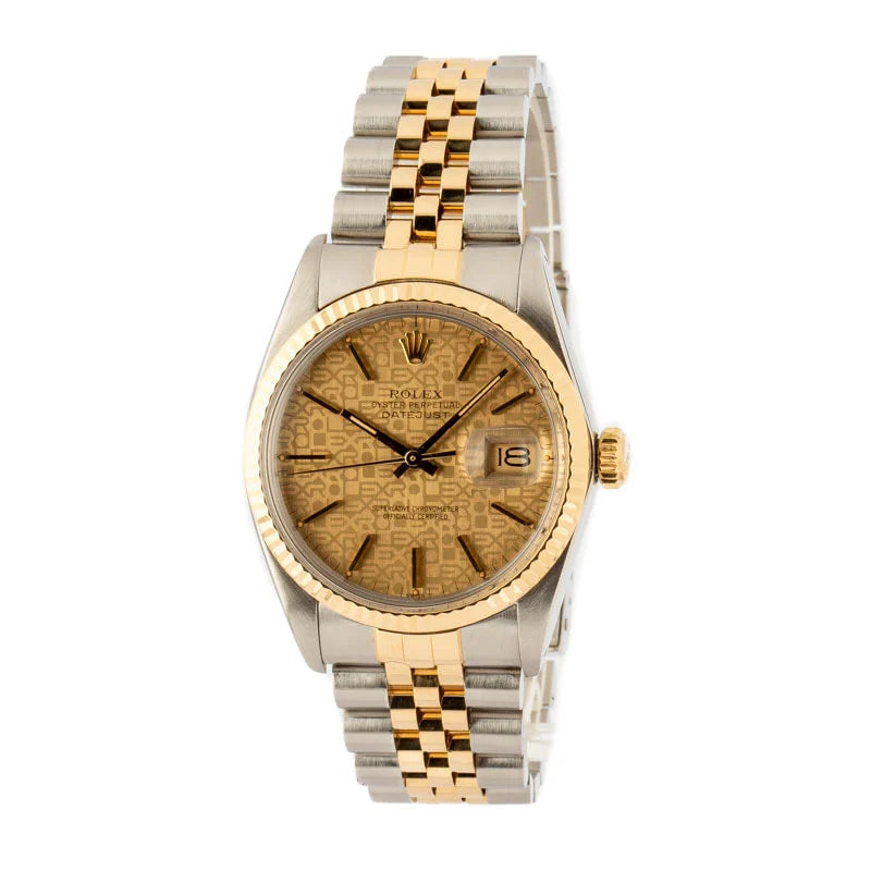 Rolex Datejust 16013 for Men | 36MM | Two Tone | Champagne Jubilee Dial
