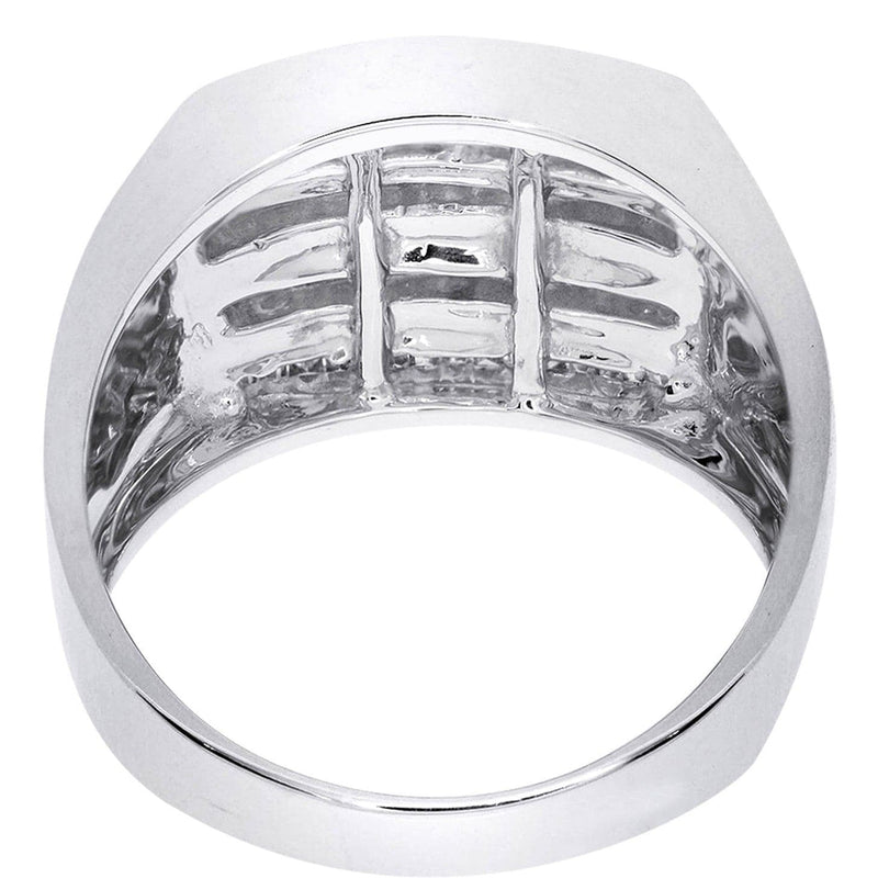 White Gold Mens Diamond Ring| 0.82 Carats| 10.91 Grams