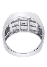 White Gold Mens Diamond Ring| 0.82 Carats| 10.91 Grams