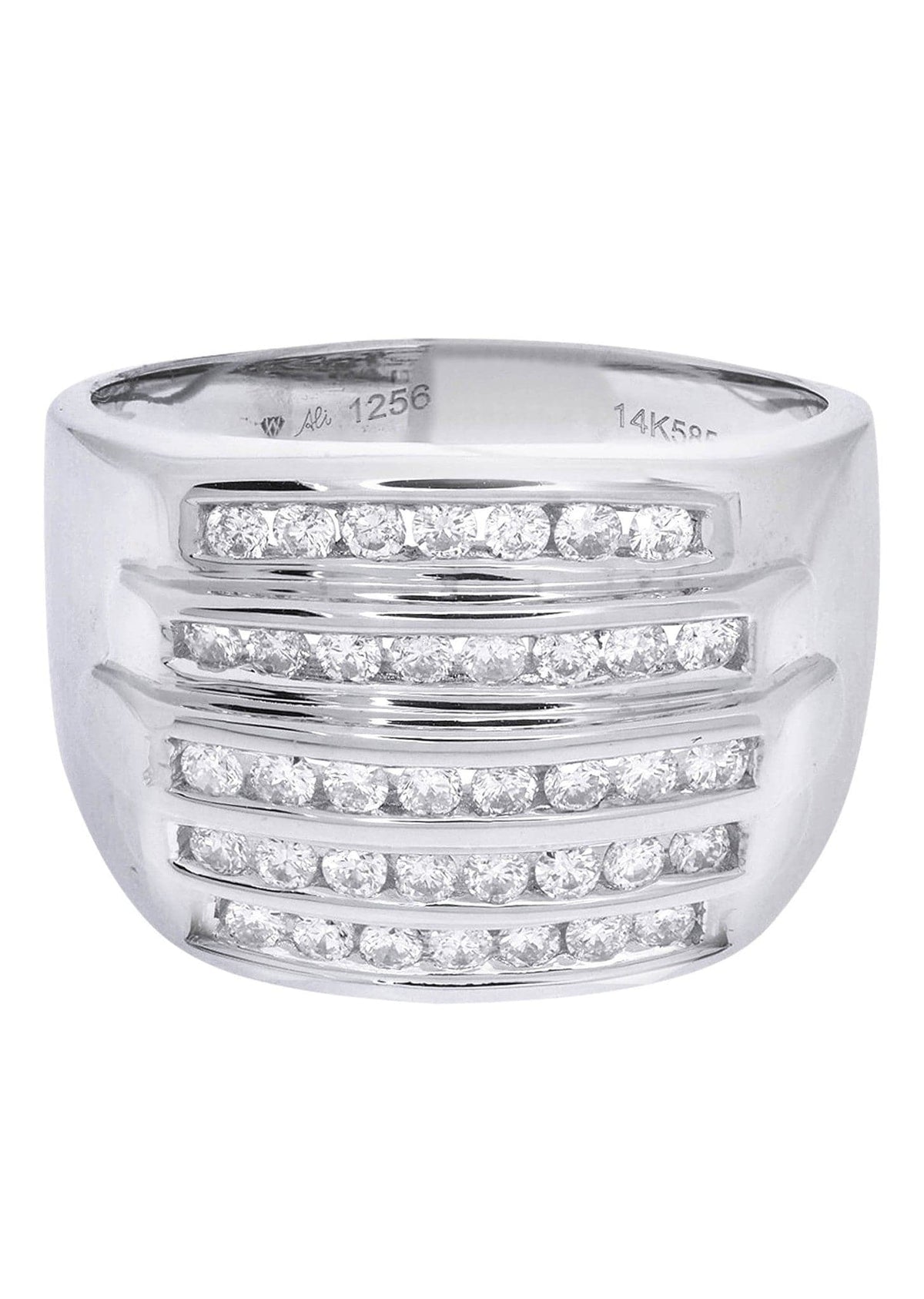 White Gold Mens Diamond Ring| 0.82 Carats| 10.91 Grams