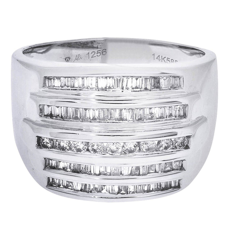 White Gold Mens Diamond Ring| 0.2 Carats| 10.59 Grams