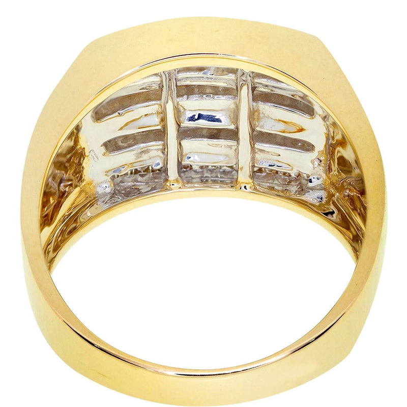 Mens Baguette Diamond Pinky Ring| 0.2 Carats