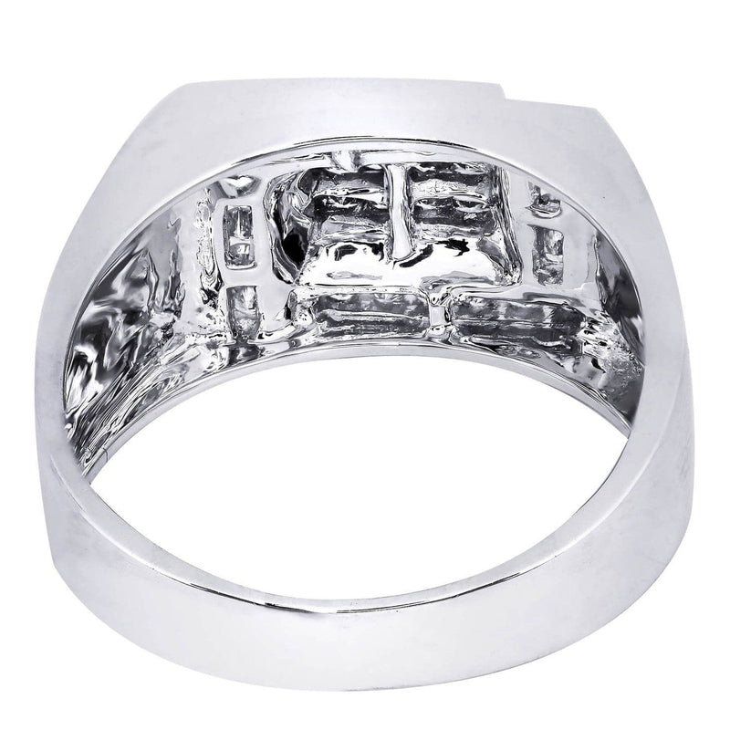 White Gold Mens Diamond Ring| 0.23 Carats| 9.43 Grams