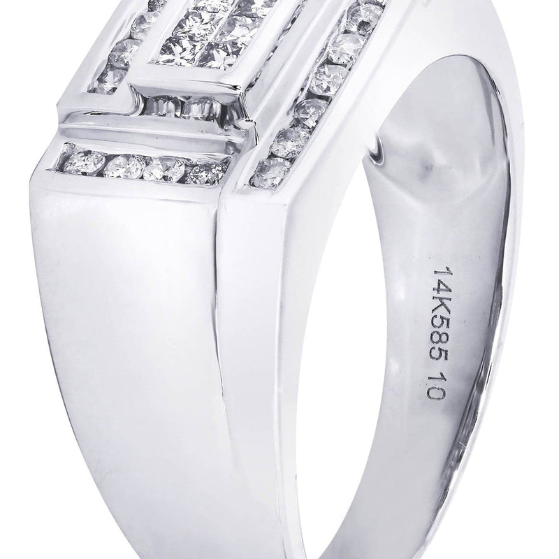 White Gold Mens Diamond Ring| 0.23 Carats| 9.43 Grams