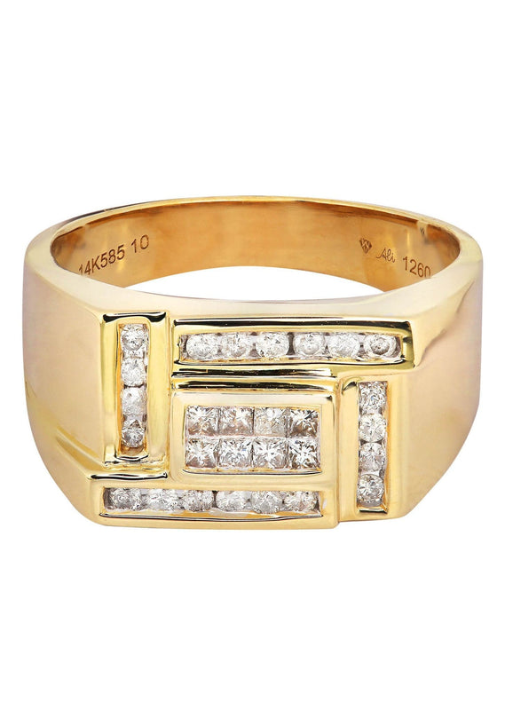 Mens Diamond Ring / Pinky Diamond Ring| 0.33 Carats