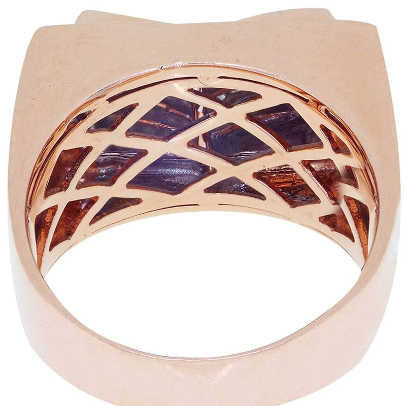 Rose Gold Mens Diamond Ring / Pinky Diamond Ring| 1.2 Carats