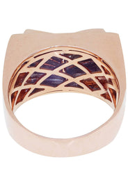 Rose Gold Mens Diamond Ring / Pinky Diamond Ring| 1.2 Carats
