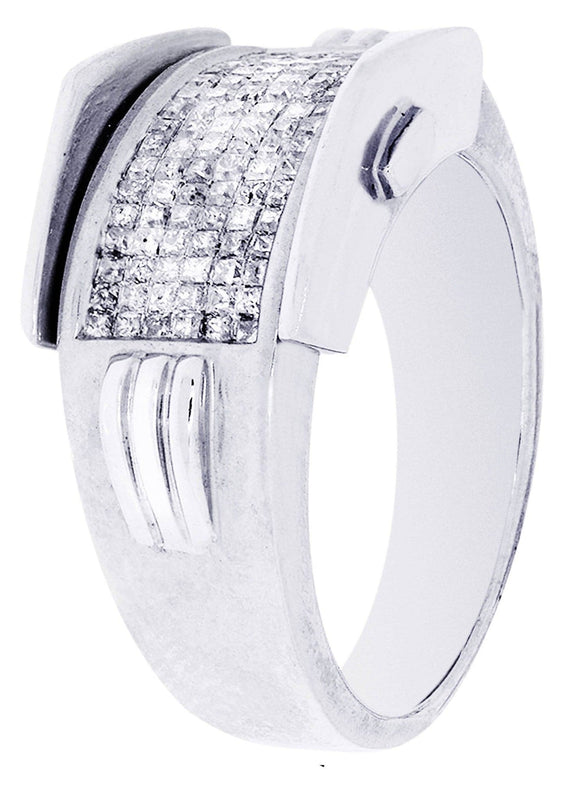 White Gold Mens Diamond Ring| 1.25 Carats| 9.94 Grams