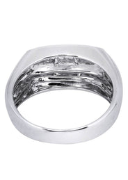 White Gold Mens Diamond Ring| 0.19 Carats| 8.42 Grams
