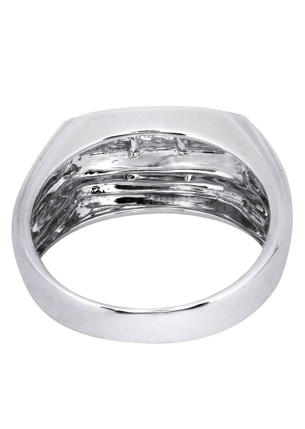 White Gold Mens Diamond Ring| 0.19 Carats| 8.42 Grams