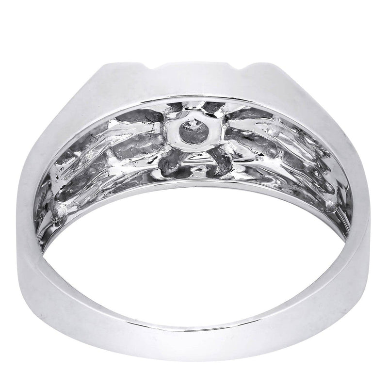 White Gold Mens Diamond Ring| 0.42 Carats| 6.67 Grams