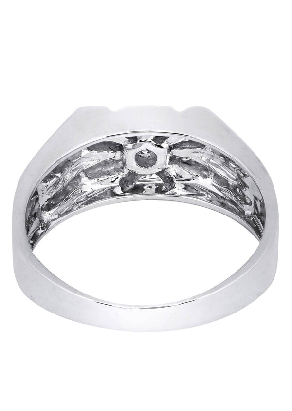 White Gold Mens Diamond Ring| 0.42 Carats| 6.67 Grams
