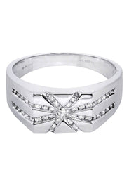 White Gold Mens Diamond Ring| 0.42 Carats| 6.67 Grams