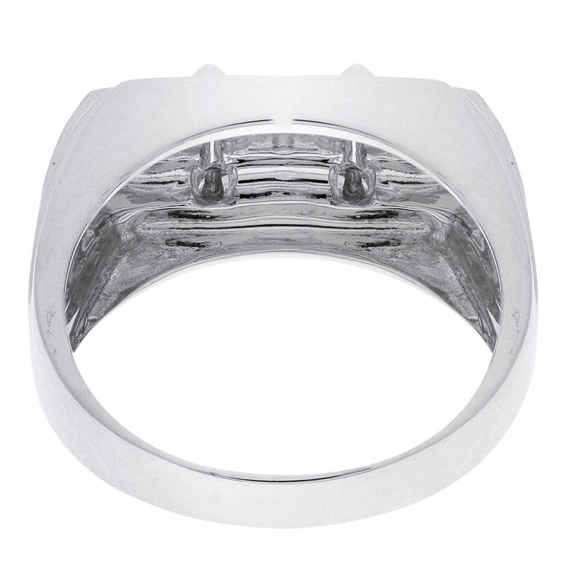 White Gold Mens Diamond Ring| 0.18 Carats| 6.57 Grams