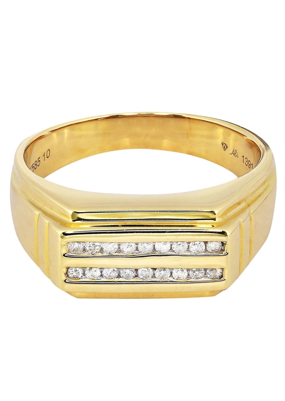 Mens Diamond Ring / Pinky Diamond Ring| 0.17 Carats