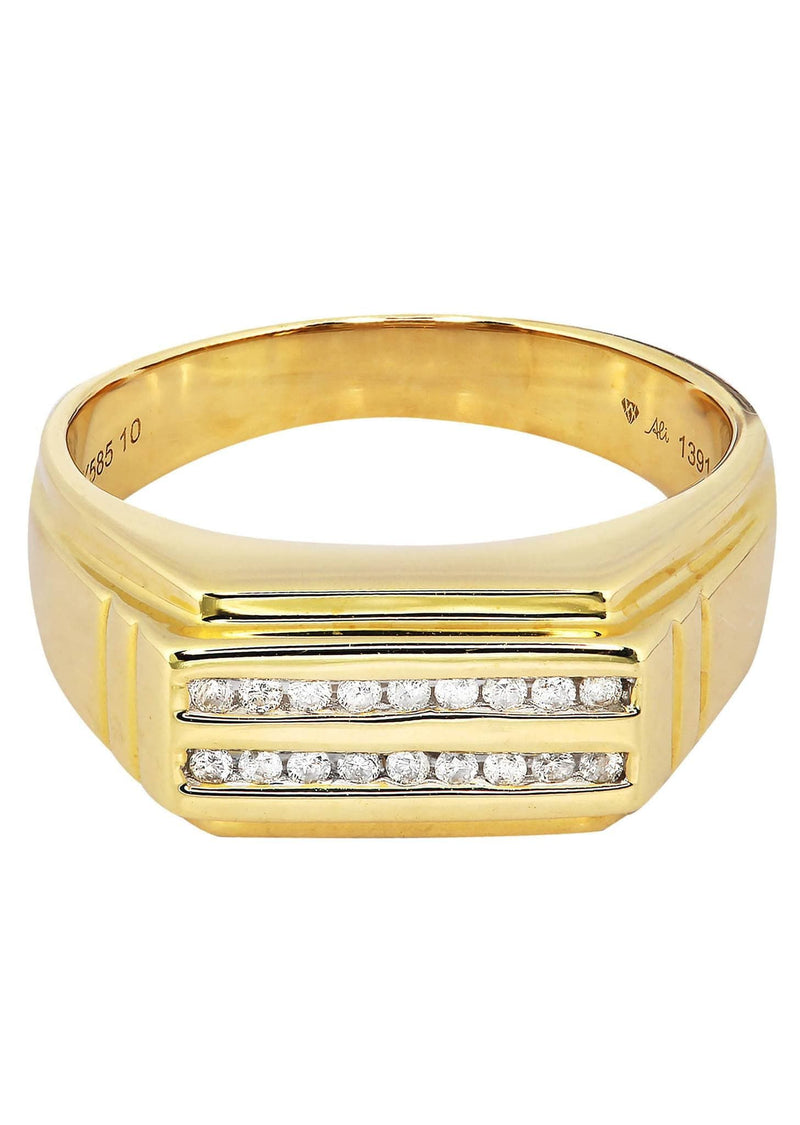 Mens Diamond Ring / Pinky Diamond Ring| 0.17 Carats