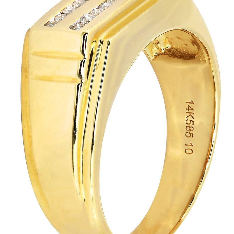 Mens Diamond Ring / Pinky Diamond Ring| 0.17 Carats
