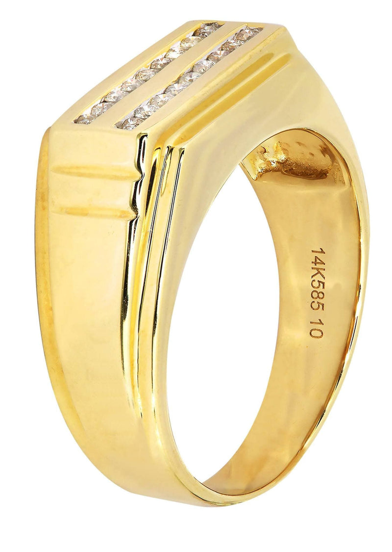 Mens Diamond Ring / Pinky Diamond Ring| 0.17 Carats