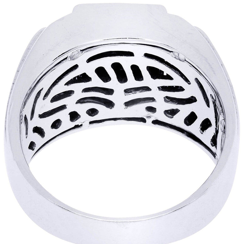 White Gold Mens Diamond Ring| 0.16 Carats| 16.14 Grams