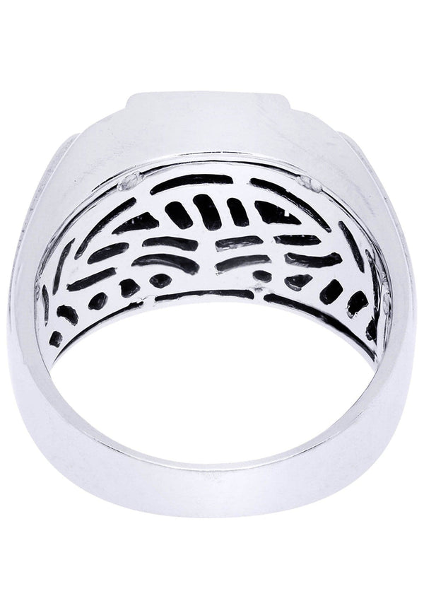 White Gold Mens Diamond Ring| 0.16 Carats| 16.14 Grams