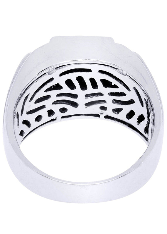 White Gold Mens Diamond Ring| 0.16 Carats| 16.14 Grams