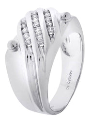 White Gold Mens Diamond Ring| 0.41 Carats| 9.81 Grams