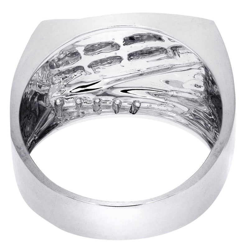 White Gold Mens Diamond Ring| 0.4 Carats| 10.94 Grams