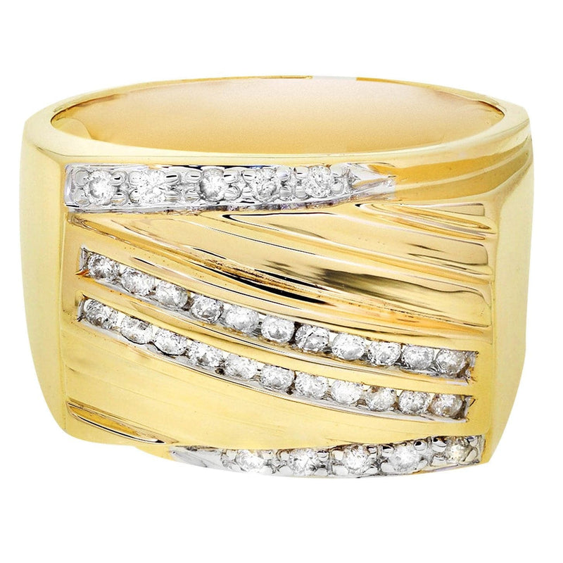 Mens Diamond Ring / Pinky Diamond Ring| 0.44 Carats
