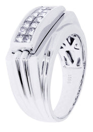 White Gold Mens Diamond Ring| 0.74 Carats| 11.07 Grams